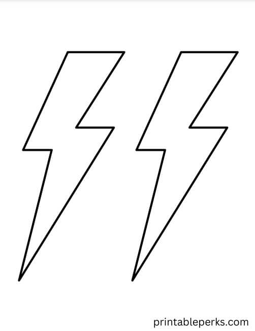 7″ Lightning Bolts