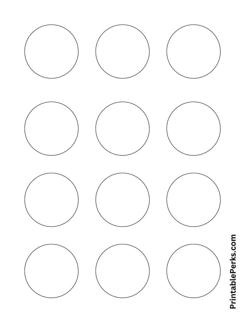 2-inch circles Printable Template