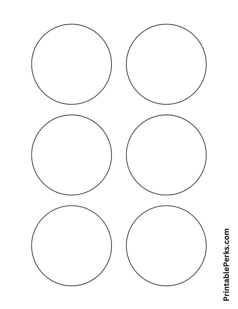 3-inch circles Printable Template