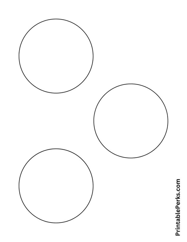 4-inch circles Printable Template