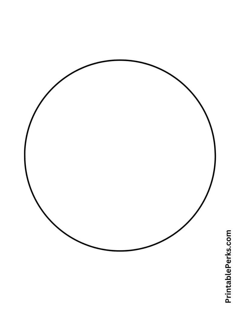 7.5-inch circle Printable Template