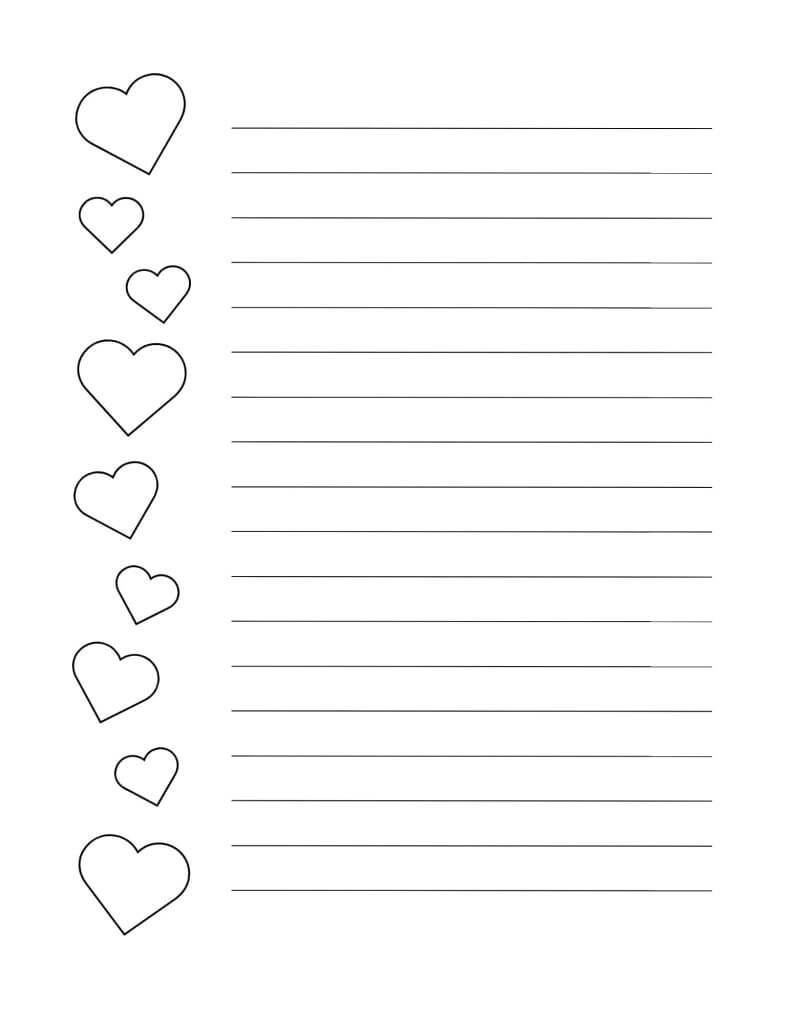 Printable Heart Stationary