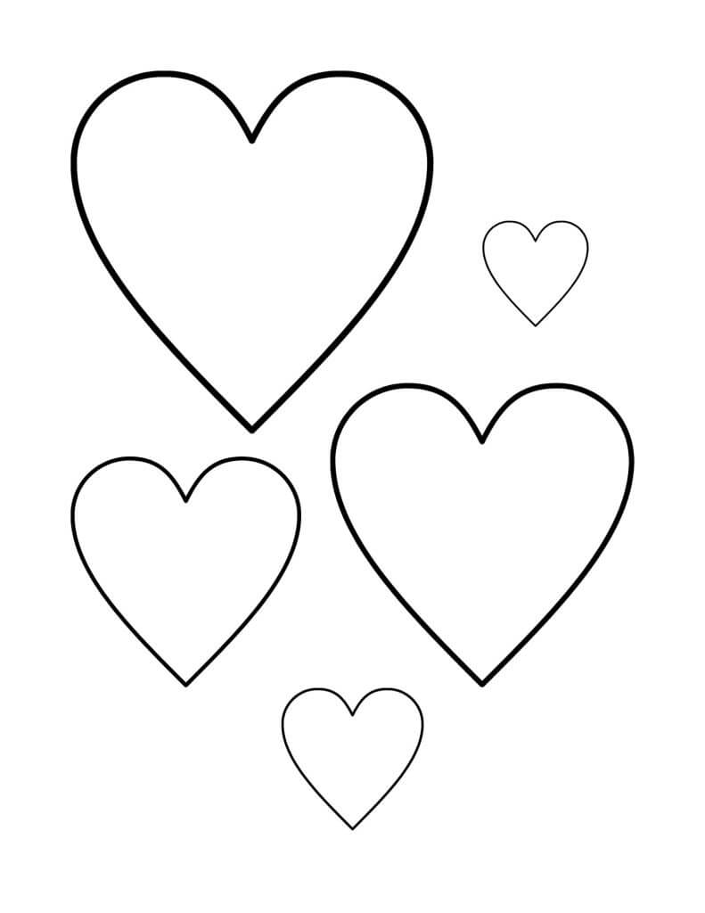 Printable Heart to Trace