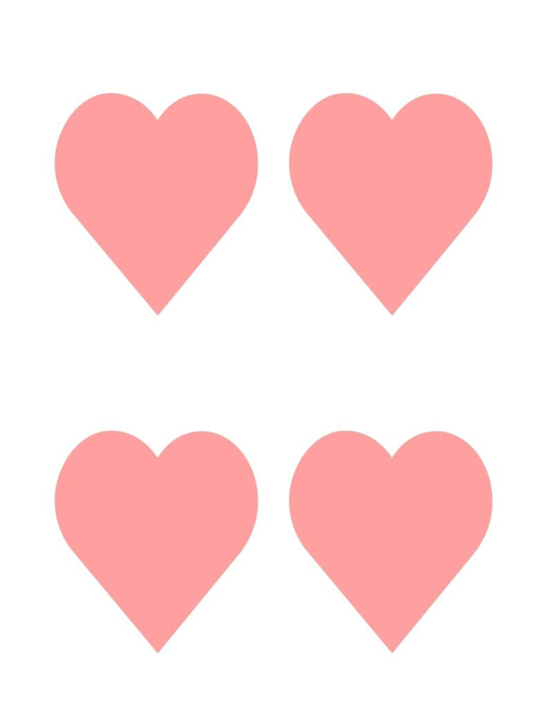 Printable Pink Hearts