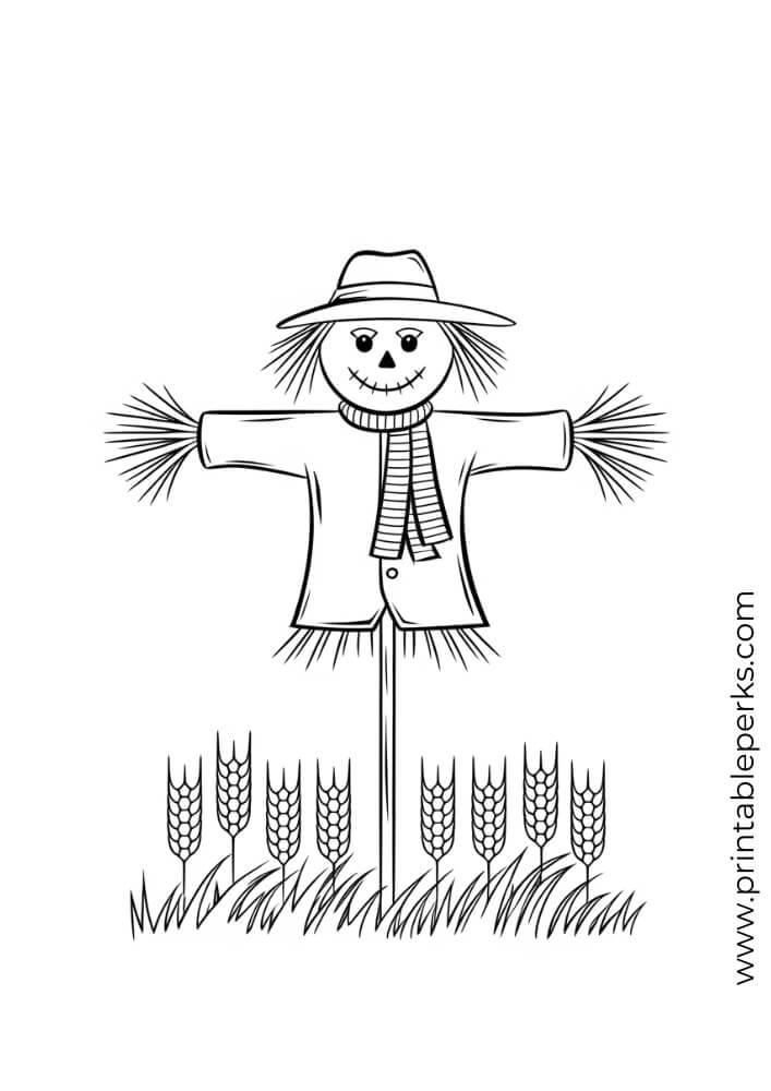 Scarecrow Coloring Page