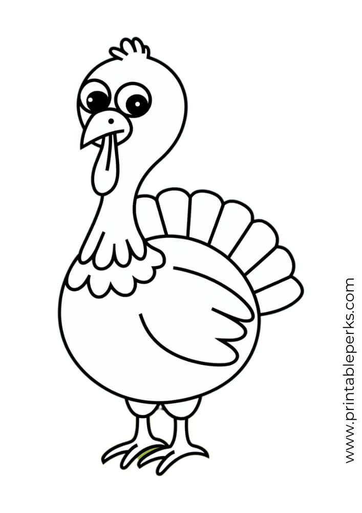 turkey fall coloring page