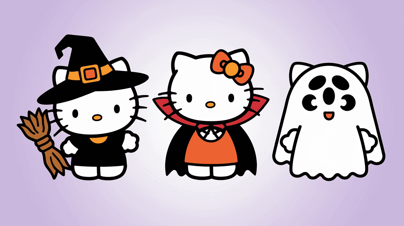 hello kitty halloween coloring pages