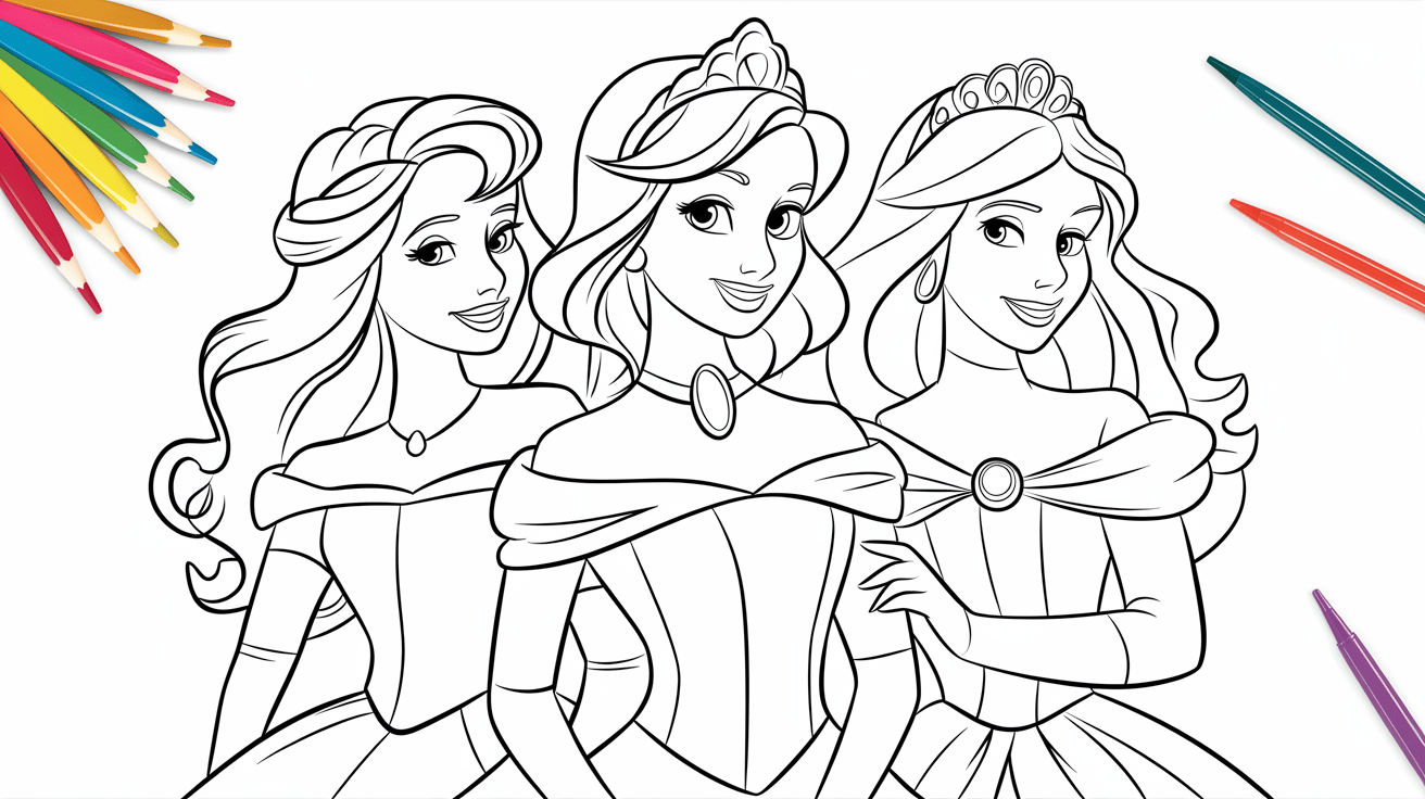 disney princess coloring pages