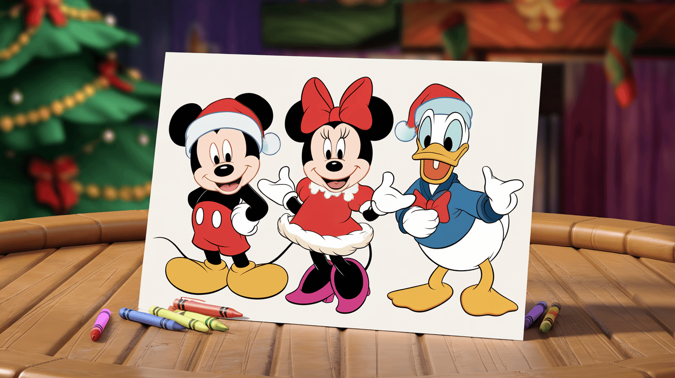 Christmas Disney Coloring Pages | Free Printables